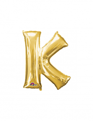 Balon folie litera K auriu 86 cm – FTB027