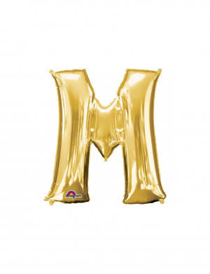 Balon folie litera M auriu 86 cm – FTB025