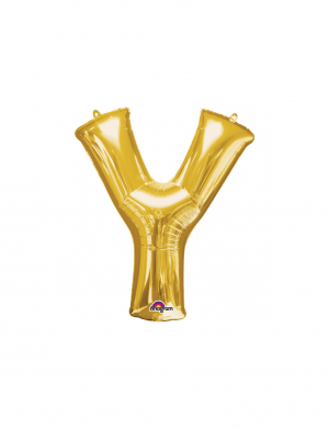 Balon folie litera Y auriu 86 cm – FTB013