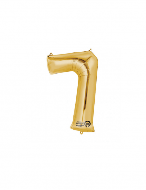 Balon folie cifra 7 auriu 86 cm – FTB005