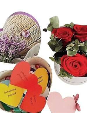 12 Motive Te Iubesc, mesaje-inima, diverse modele pentru cutii, cadou iubit(a), multicolor – YODB1911