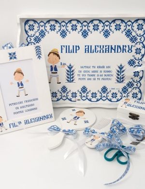 Set Tavita Mot Traditional (turta), 7 piese, personalizat, DSPH1611