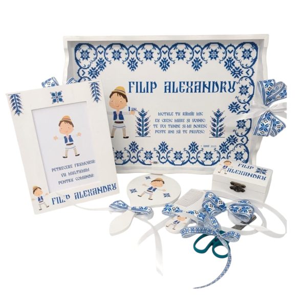 Set Tavita Mot Traditional (turta), 7 piese, personalizat, DSPH1611