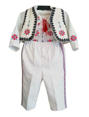 Costumas traditional de botez pentru baietel – LLDJ014