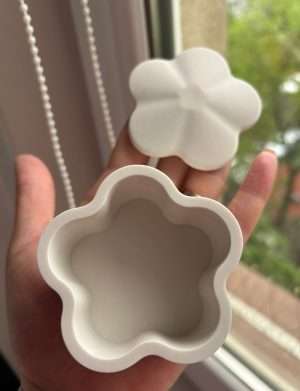 Marturie cutie bijuterii din ceramica parfumata 7×4 cm, AMB165