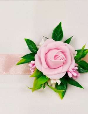 Bratara trandafir de spuma roz , invitati/domnisoare de onoare, ARBC11012