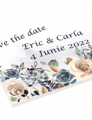 Placuta Save The Date, personalizata cu nume si data – ILIF201004