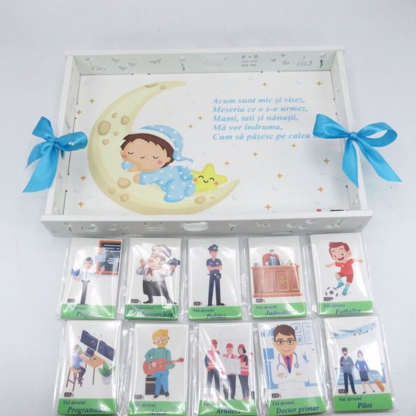 Tavita mot cu 10 meserii, Baietel, model nepersonalizat, ILIF201013 - imagine 4