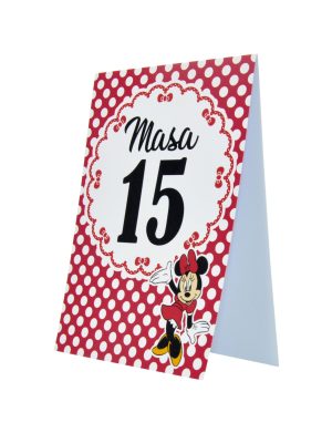 Numar Masa botez cu Minnie Mouse, rosu – MIBC203043
