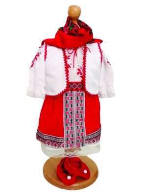 Costumas traditional botez, fetita, Mandra Romanca-ILIF204060