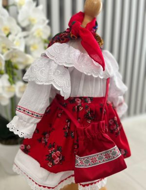 Costumas traditional botez, fetita, Romancuta-ILIF204061
