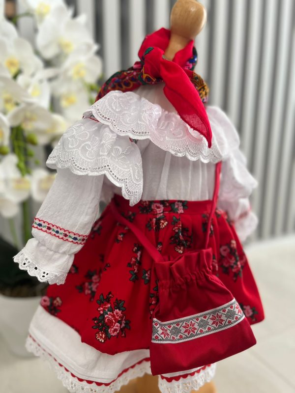 Costumas traditional botez, fetita, Romancuta-ILIF204061 - imagine 2