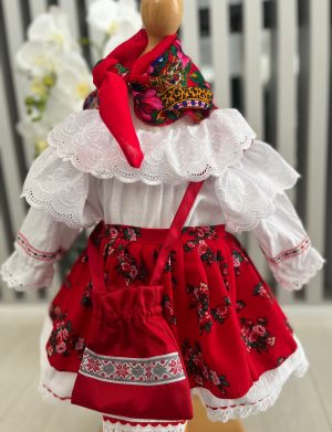 Costumas traditional botez, fetita, Romancuta-ILIF204061