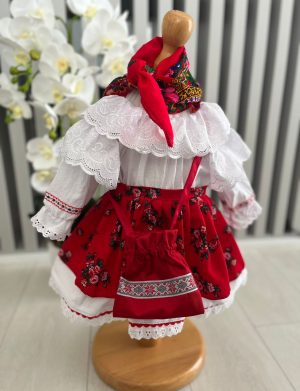 Costumas traditional botez, fetita, Romancuta-ILIF204061