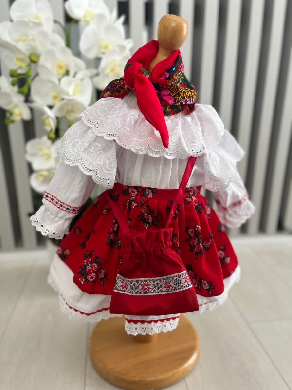 Costumas traditional botez, fetita, Romancuta-ILIF204061 - imagine 5