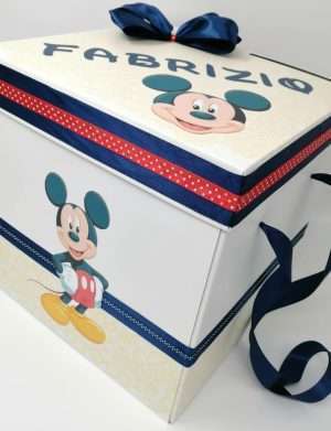 Cutie dar de botez, personalizata, Mickey Mouse – DSPH204003