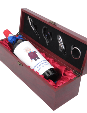 Sticla de vin cu cutie, bunicul are aur in inima – ILIF204036