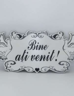 Pancarta nunta, Bine ati venit!, dim. 82×30 cm – ILIF205050