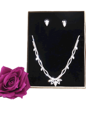 Set bijuterii mireasa, colier & cercei – ILIF205020