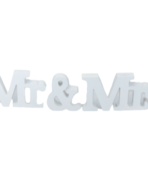 Litere decorative Mr & Mrs pentru masa mirilor – ILIF206068