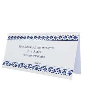 Plic de dar nunta model traditional albastru – DSBC206010
