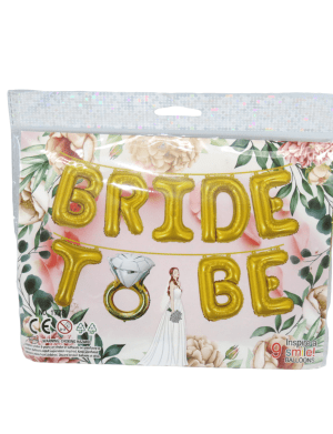 Baloane Folie Bride To Be, auriu – ILIF207097