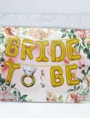 Baloane Folie Bride To Be, auriu – ILIF207026