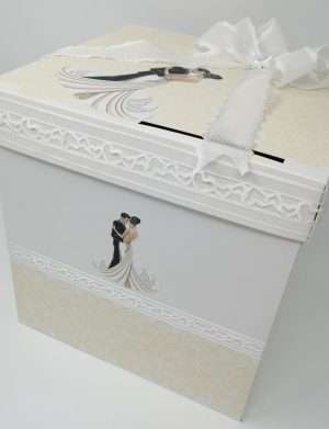 Cutie dar de nunta, Valsul mirilor model 2, dim. 30x30x30 cm – DSPH207006