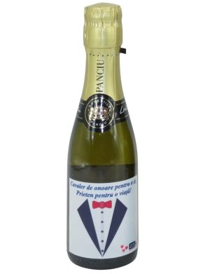 Marturie nunta, cavaleri de onoare, sticluta vin spumant – ALIF207064
