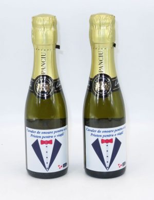 Marturie nunta, cavaleri de onoare, sticluta vin spumant – ALIF207064