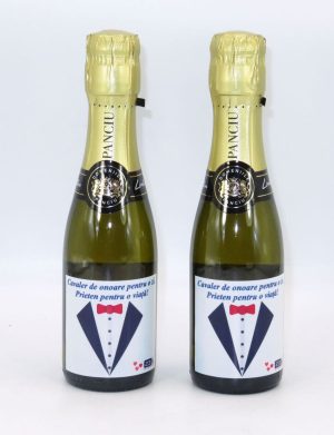 Marturie nunta, cavaleri de onoare, sticluta vin spumant – ALIF207064