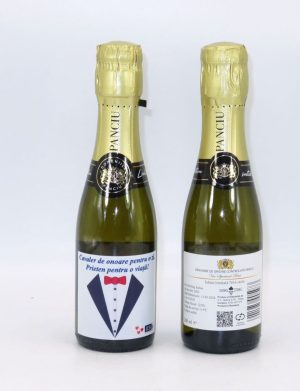 Marturie nunta, cavaleri de onoare, sticluta vin spumant – ALIF207064