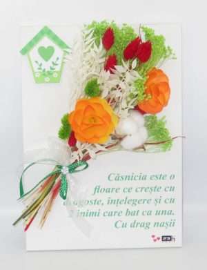 Cadou miri(fini), tablou cu aranjament floral – ILIF207066