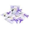 invitatie nunta miri lila mov flori fundita Custom