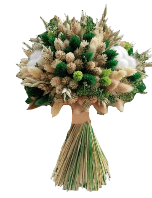 Buchet cununie/nunta, culori alb si verde – AMB208002