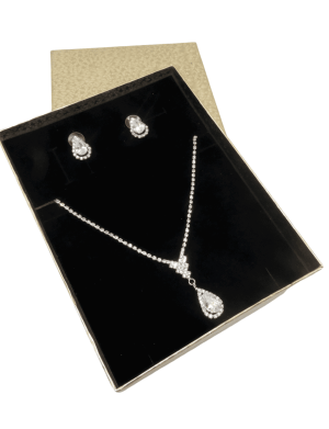 Set bijuterii mireasa, colier & cercei – ILIF208062