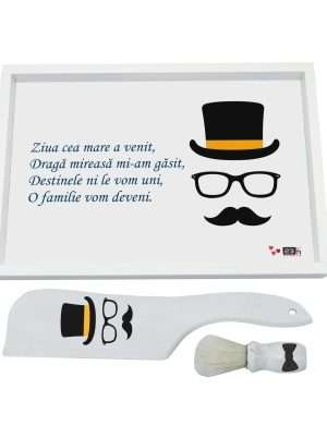 Tavita pentru Gatitul Mirelui, „Ziua cea mare” set 3 piese – ILIF208030