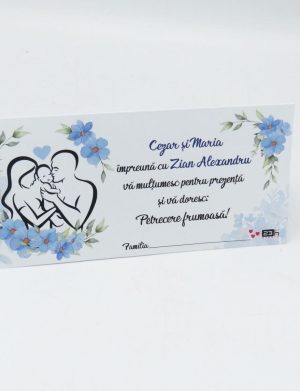 Plic de dar pentru nunta si botez, model cu baietel, personalizat cu nume – MIBC209007