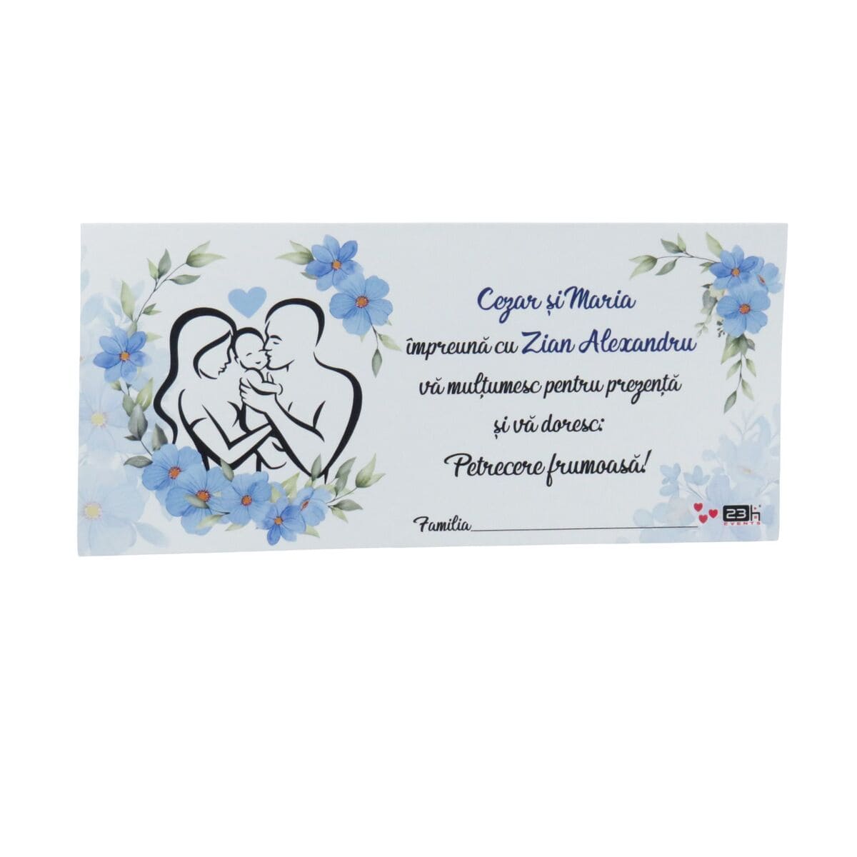 Plic de dar pentru nunta si botez model cu baietel personalizat cu nume MIBC209007 3