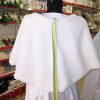 Bolero mireasa, alb cu blanita, scurt ILIF210011 (1)