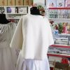 Bolero mireasa, alb cu blanita, scurt ILIF210011 (3)