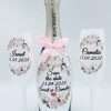 Set Save The Date, sticla vin spumant si pahare decorate manual - FEIS210005