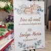 Tablou Bine Ati Venit! pentru botez, Pure White, dim. 94x55cm ILIF211031 (3)