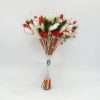 Buchet mireasanasa din flori uscate alb verde rosu FEIS301002 5