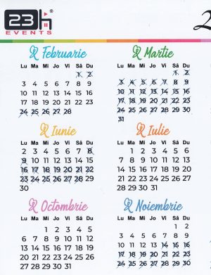 Calendar 2025, format A4, suport magnetic frigider, ILIF410048