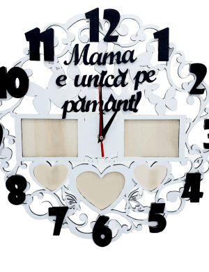 Ceas cadou pentru MAMA cu mesaj, diam. 40 cm – FEIS301015