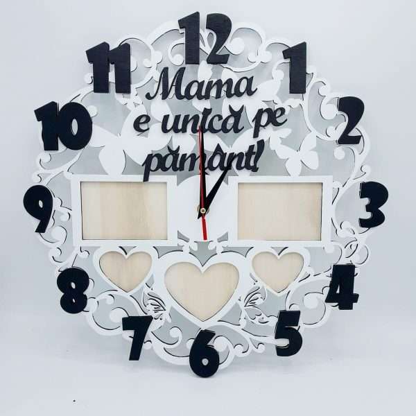 Ceas cadou pentru MAMA cu mesaj diam. 40 cm FEIS301015