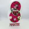 Aranjament floral cadou 8 Martie cu trandafiri de sapun ciclam ILIF302030 1