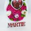 Aranjament floral cadou 8 Martie cu trandafiri de sapun ciclam ILIF302030 3