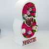 Aranjament floral cadou 8 Martie cu trandafiri de sapun ciclam ILIF302030 4